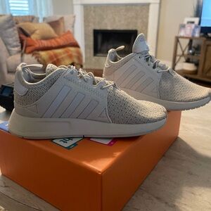 Adidas Light Gray Running Shoes